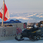 A research team campsite in the Arctic.
