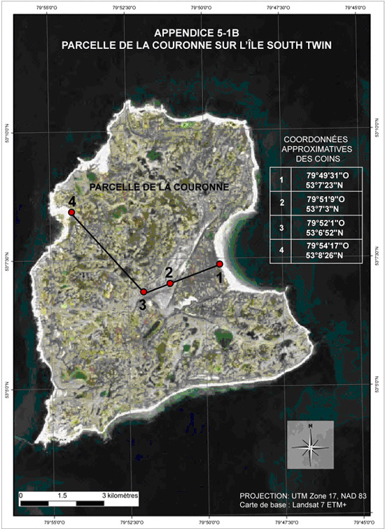 Annexe 5-1B Parcelle de la Couronne sur l'&Icirc;le South Twin